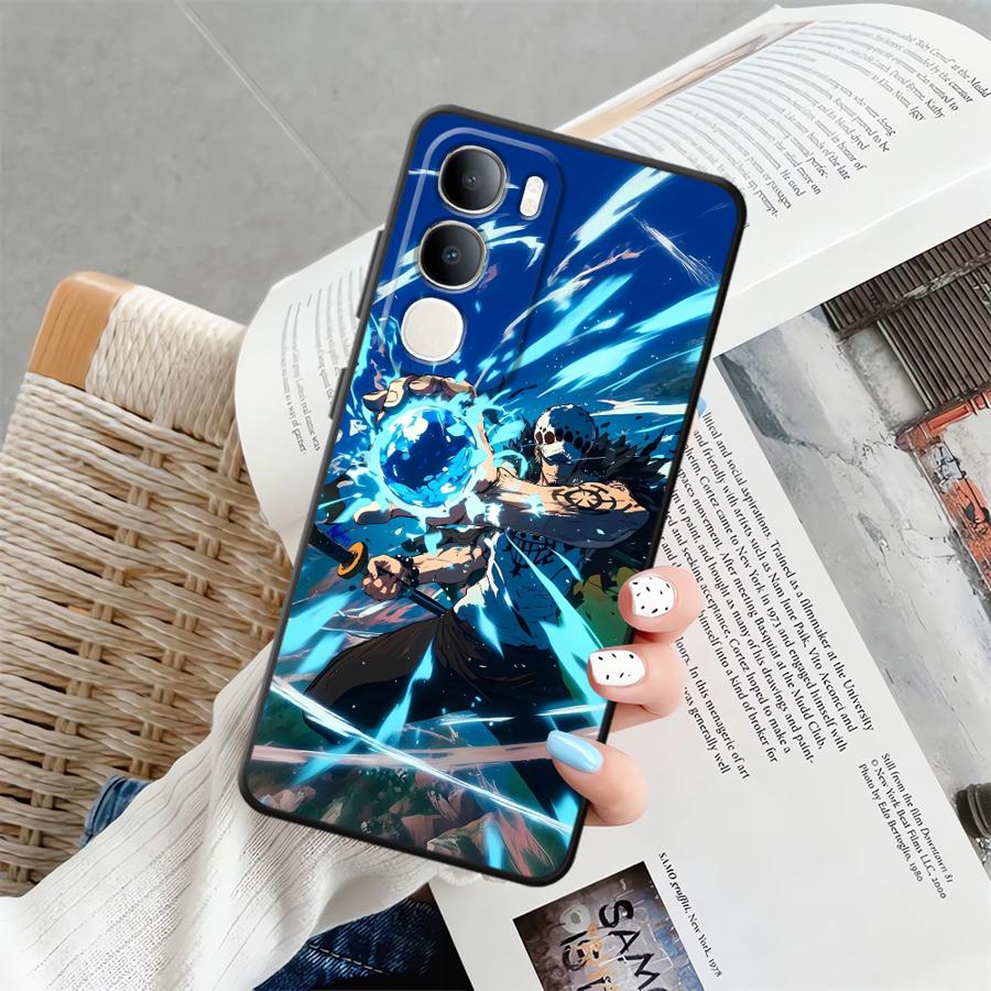 Чехол для телефона One Piece Зоро для Vivo Y71 Y91 Y51S Y78 Y53S V25 V30 Y50 Y95 Y75 Y81 Y52S Y93 V21E V23 V29 V27