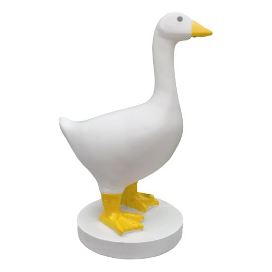 Магнитный держатель для ключей в виде гуся, смоляная фигурка гуся с магнитным клювом, декоративный держатель для ключей для входа в дом, подарок на новоселье