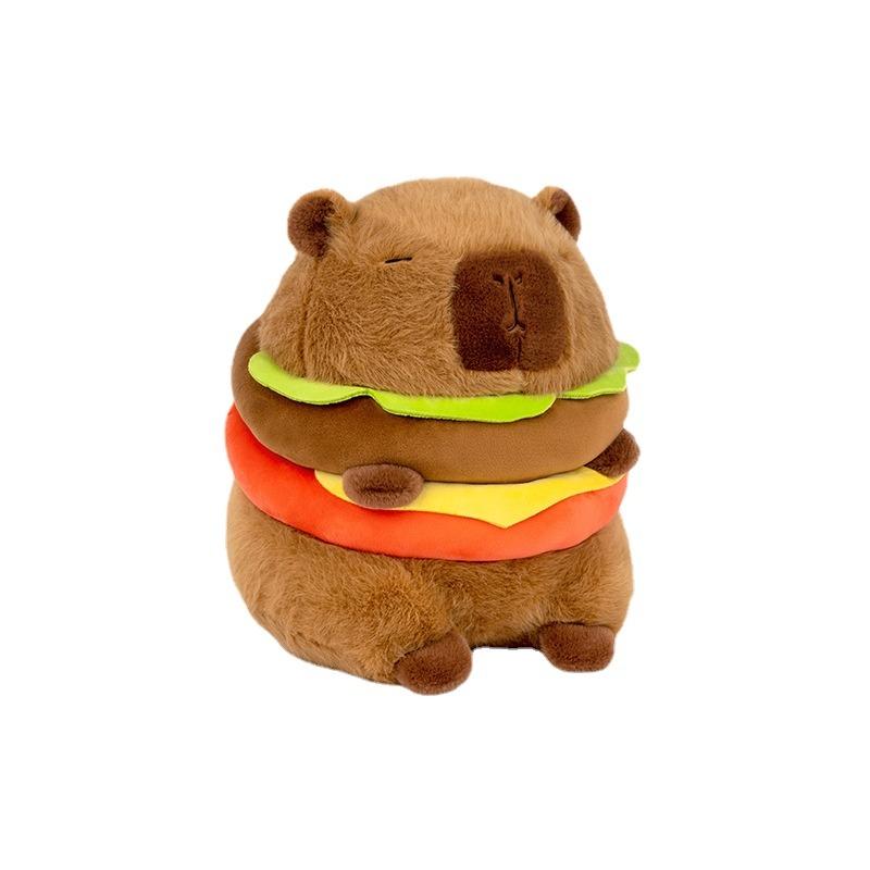 Гамбургская Капибара, плюшевая игрушка, пушистая плюшевая кукла Kawaii, имитация капибары, аниме, милые мягкие игрушки, мягкий плюшевый подарок, детские игрушки