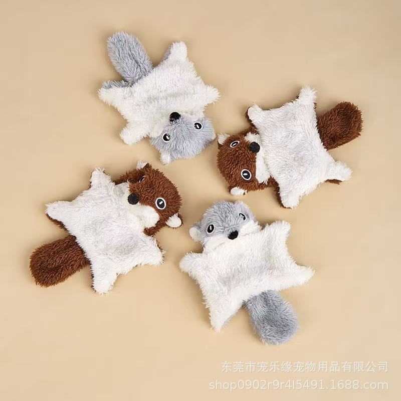 Cute Otter Plush Dog Toy, Squeaky Stuffed Animal Chew Toy for Small Medium Dogs, Interactive Pet Play Gift