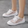 Ladies' Breathable Mesh Casual Shoes Outdoor Anti Slip Hollow Lace Women's Shoes 2025 Summer Lightweight Tennis Shoes Sports