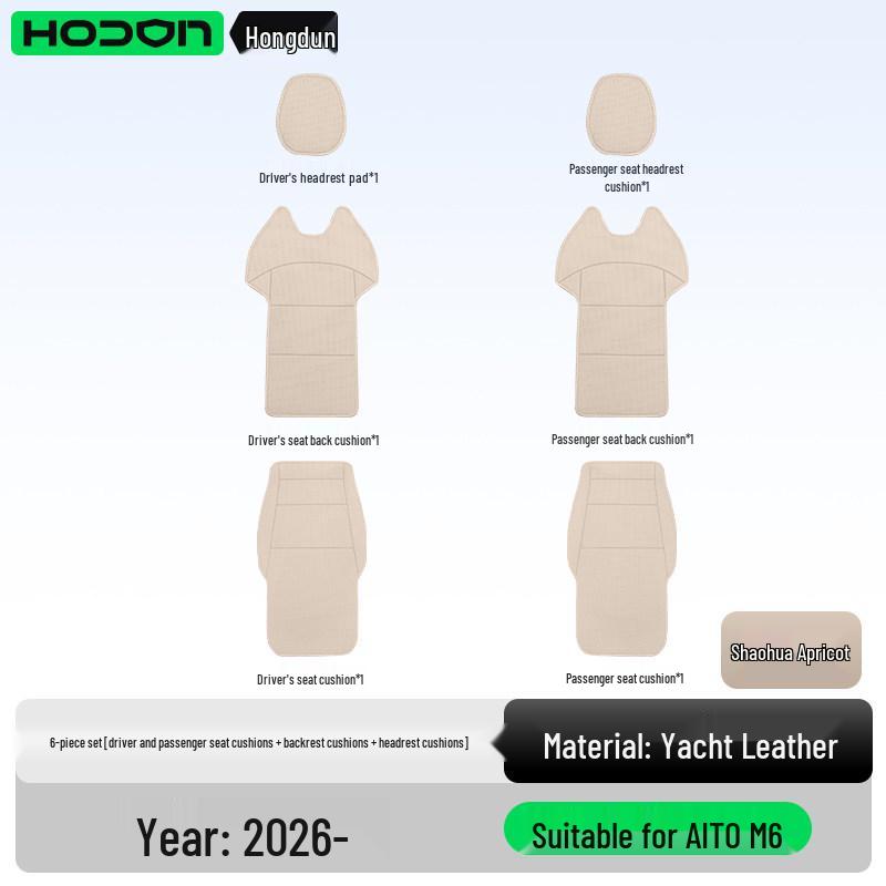 All-Season Ventilated Seat Cushion for AITO M6 - Breathable Interior Cover.