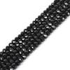 Натуральный черный турмалин 8 мм граненые рондели разделители рассыпные бусины 16 дюймов для изготовления ювелирных изделий