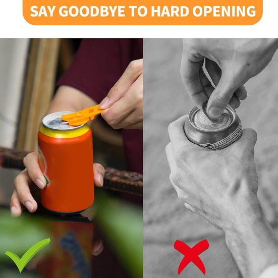 Ручная открывалка для банок Легкая крышка-протектор для питья Герметичный инструмент с верхним кольцом Пластиковые щитки предотвращают попадание пыли Открывалки для банок для поп-колы, кока-колы, пива, содовой, алюминиевых напитков