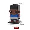 Brick Head Z Model Building Toy Desktop Creative Toy Ornament Building Blocks Set Educational Toy Boy'S Birthday Gift