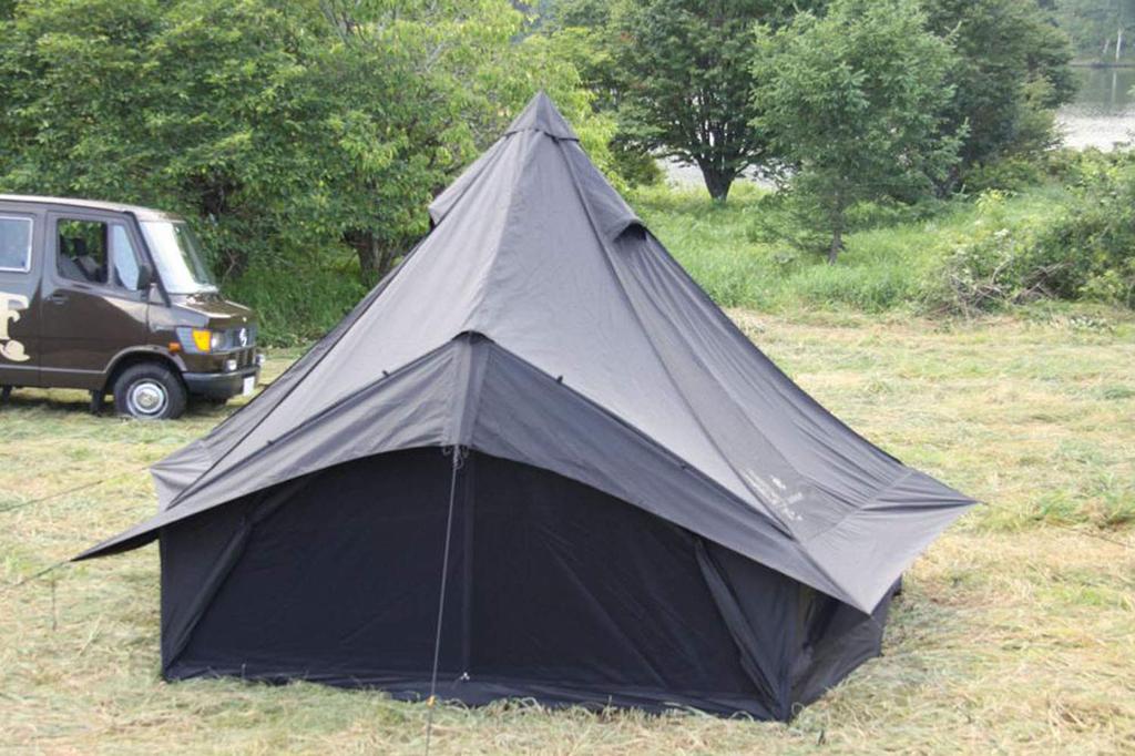 Палатка для кемпинга Canadian East Outdoor с одной стойкой Glocke 12 5 to 6 Black CETO1004 [для людей]
