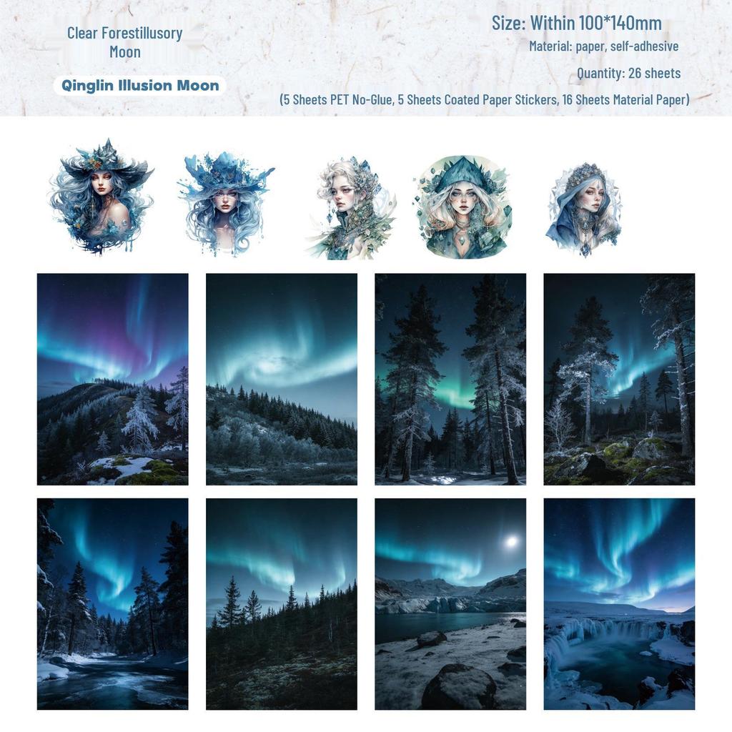 Ретро История Серия Сюньсянь: Европейский набор материалов с персонажами - 6 стилей для украшения журнала