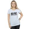 AC/DC Womens/Ladies Back in Black Logo Cotton T-Shirt