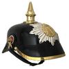German Prussian Pickelhaube Helmet, Imperial Officer Spike Helmet Wearable for Adult LARP, Cosplay Reenactment Armor