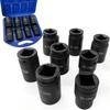 UPstore Large Air Impact Socket Set of Impact Impact for and Large Storage Chrome Vanadium Steel 8, Sockets, Wrench, 1-Inch (25.4mm) Square, Trucks,