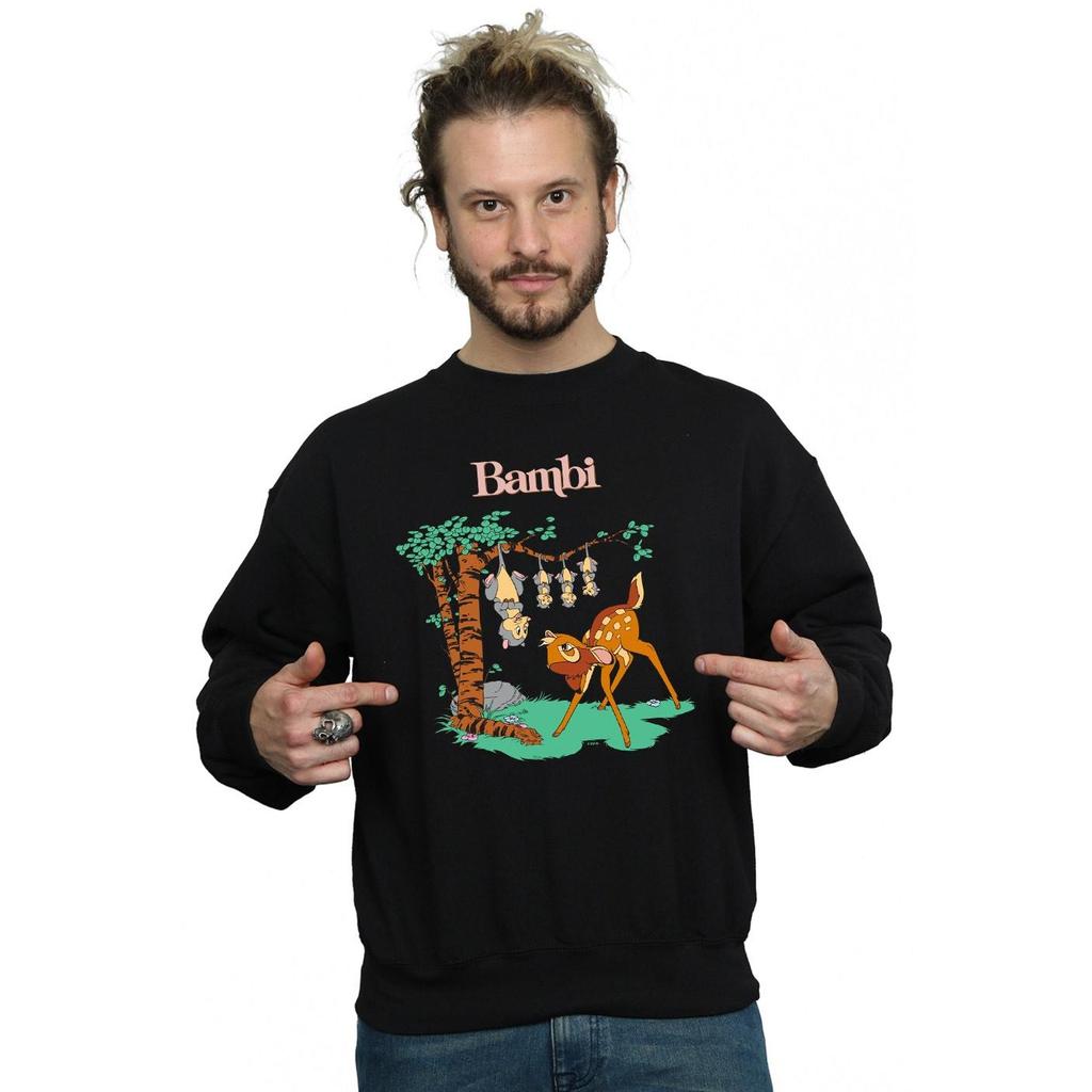 Disney Mens Bambi Tilted Up Sweatshirt