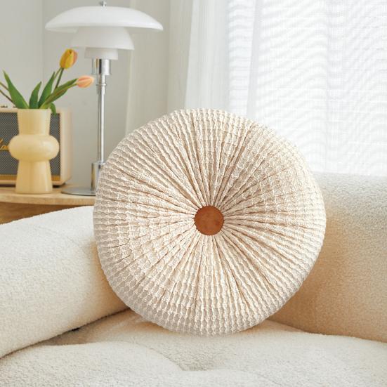 Декоративные подушки в европейском стиле, легкие, роскошные, однотонные, в форме колеса, круглый стул ручной работы, офисные подушки, диванная подушка, футон