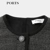 PORTS 2025 Fall Round Neck Mid-Length Dress