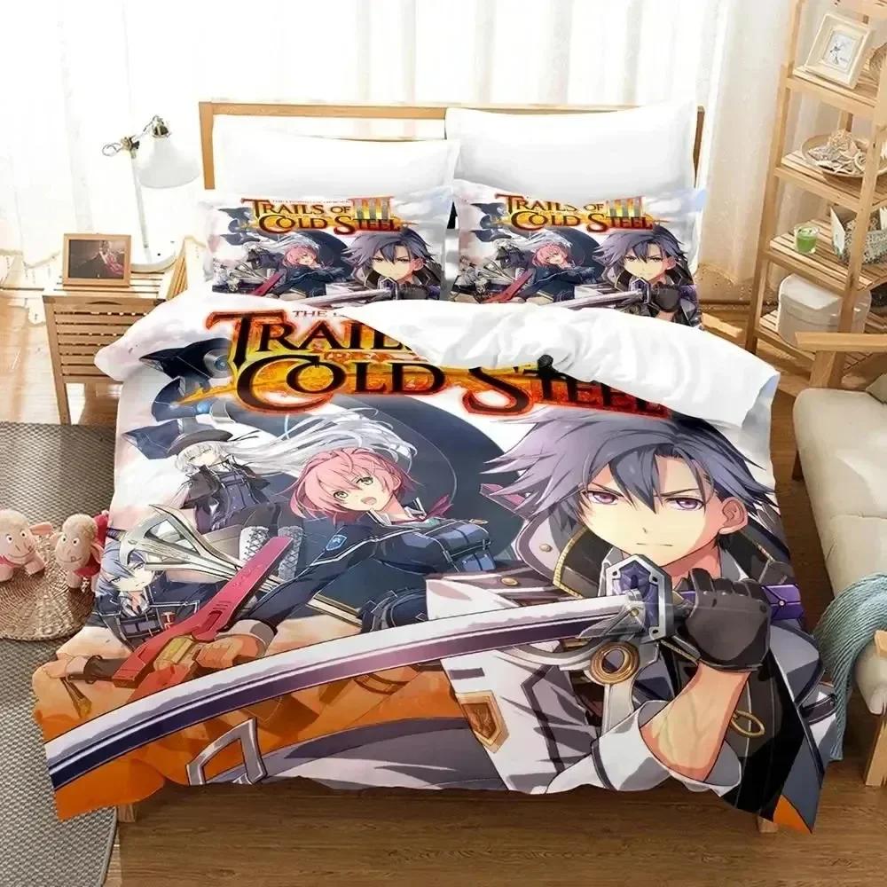 Luxury New 3D Print Anime Legend of Heroes Bedding Set Duvet Cover Bed Set Quilt Cover Pillowcase Queen Boys Adult Bedding Set