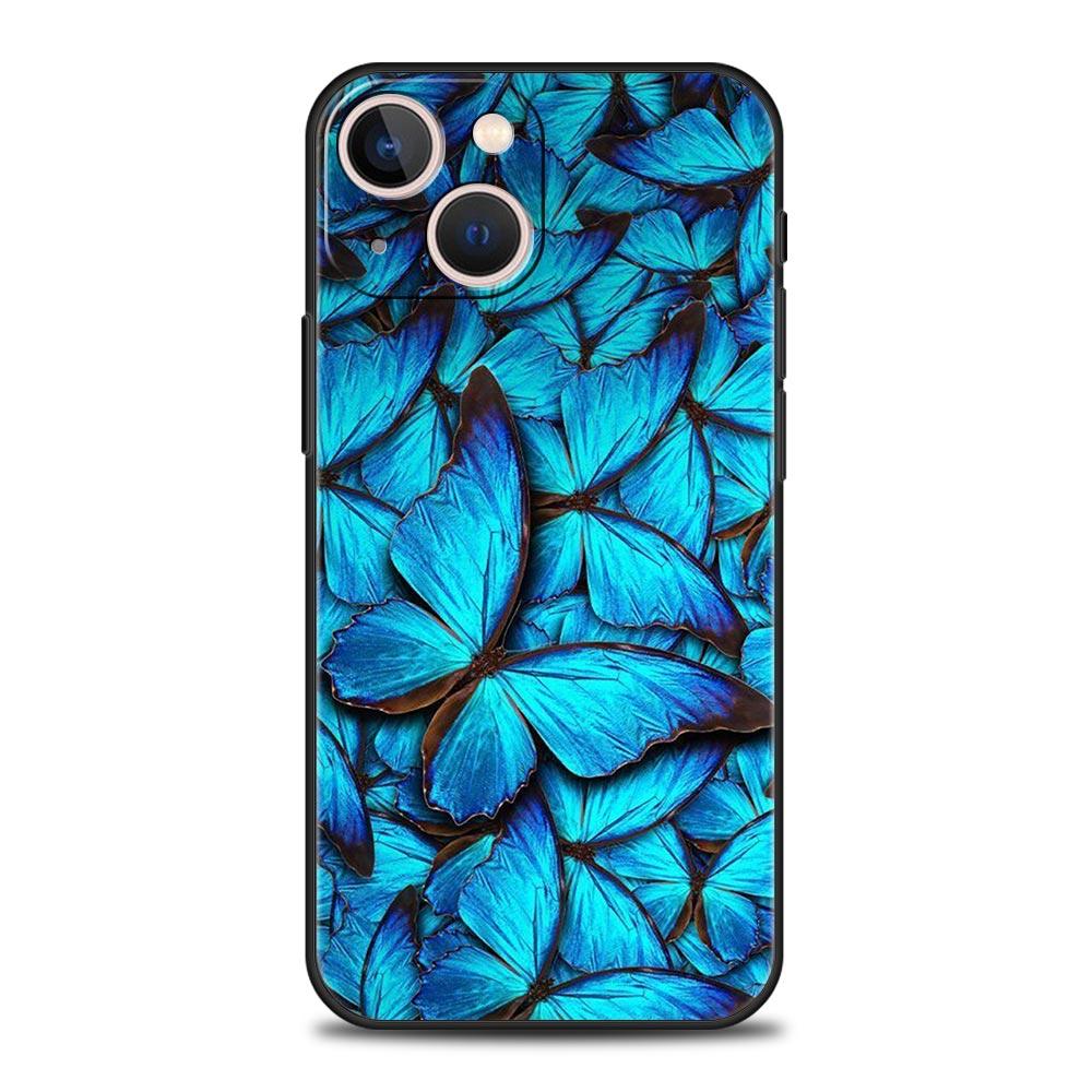 Чехол для телефона с бабочкой для iPhone Samsung Galaxy Redmi Xiaomi Oppo OnePlus Note SA 7 8 9 10 11 12 13 14 20 21 22 23 53 54 Pro Max Plus Ultra TPU Soft