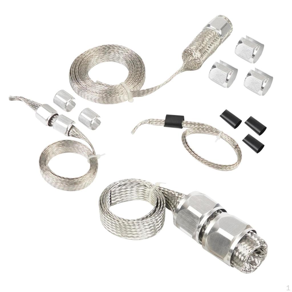 Комплект оплетки для шланга 8092 Простая установка Украшение Износостойкая нержавеющая сталь Алюминий