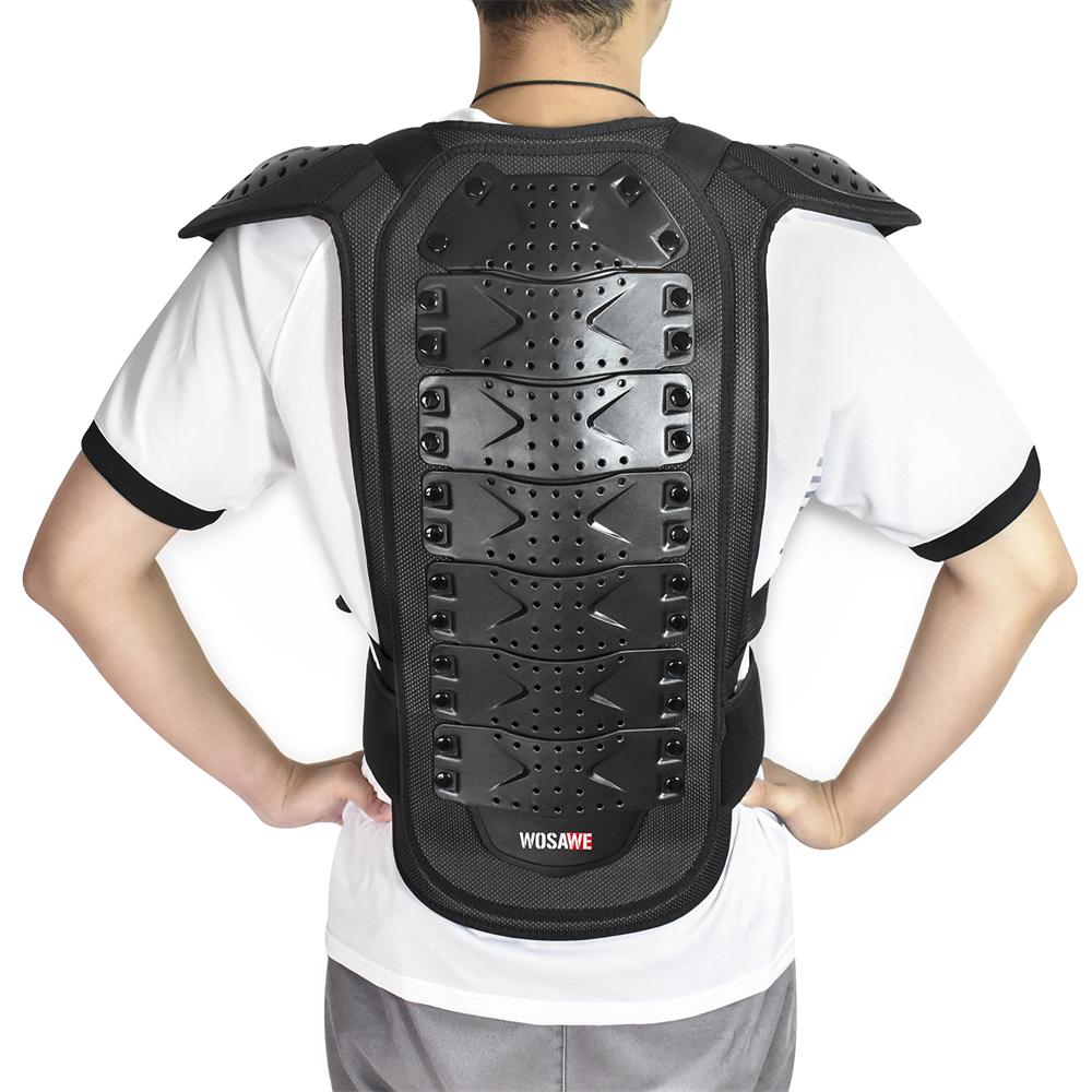 WOSAWE комплекты защитного снаряжения для мотоциклов, бронежилет для мотокросса, противоскользящие наколенники и налокотники