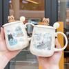 Кружка Кошка Керамическая кружка Оригинальные чашки для завтрака для кофе Милые кружки Посуда Персонализированный подарок Смешная кружка Кружка для чая Рождество Пиво