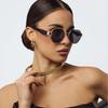 2pcs Retro Metal Frame Sunglasses Women Fashion Polygon Frame Sunglasses Men Luxury Brand Design Decorative Glasses Uv400