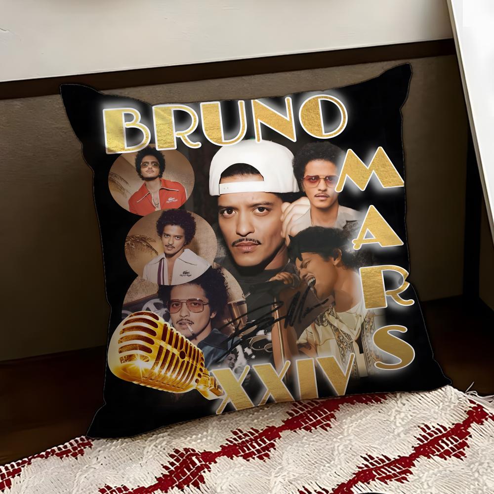 BBruno Mmars Чехол на подушку для певицы Двусторонний Мягкий Прочный Чехол на подушку для дома Автомобиля Многоцелевое Использование для Ежедневного Комфорта