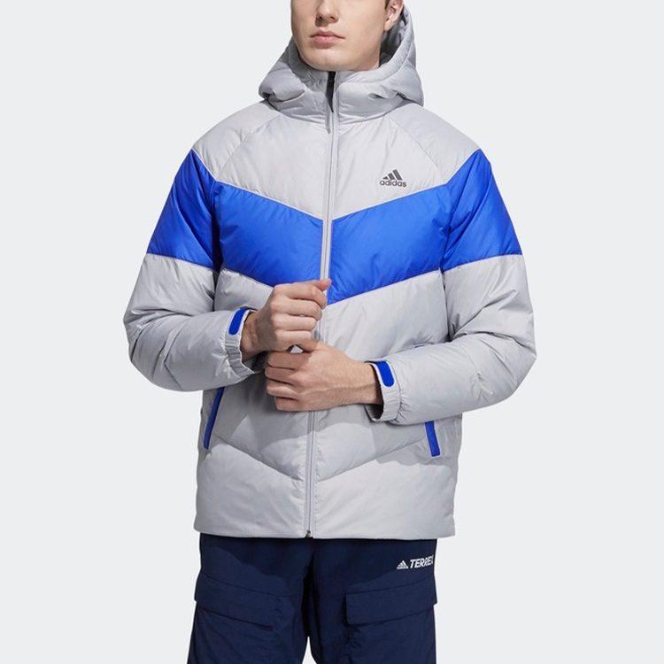 adidas Пуховики Мужские Серые С капюшоном Умеренные Другое H20791