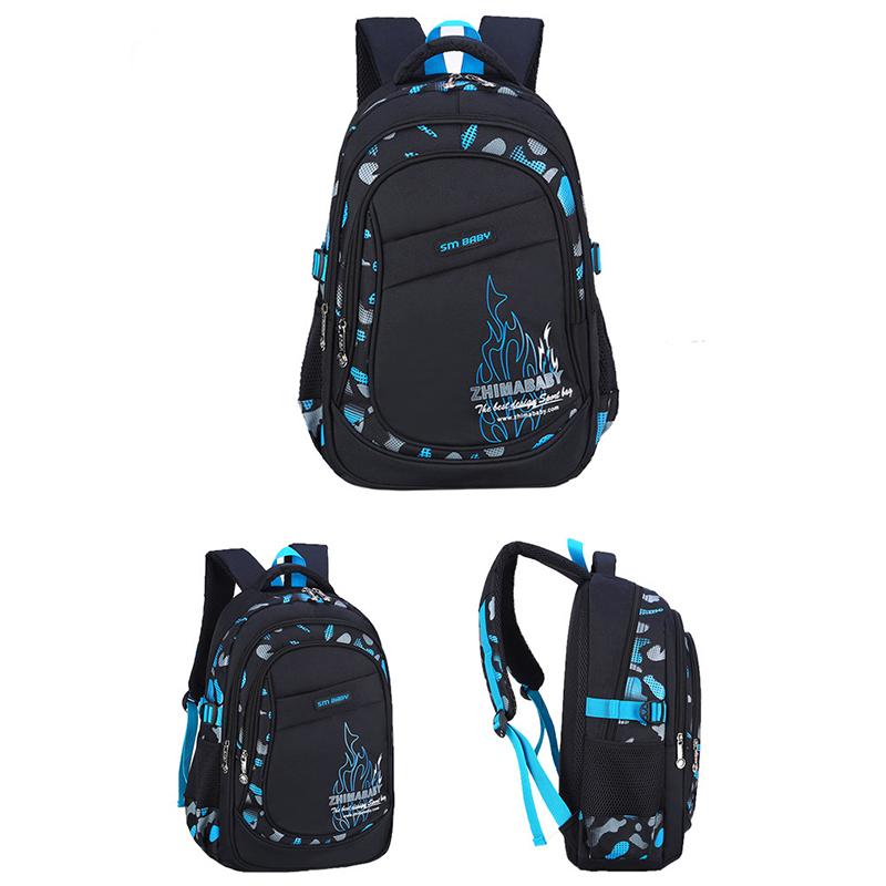 Школьный рюкзак Детские повседневные рюкзаки Нейлон Большой размер Школьные сумки для студентов 7-14 лет Водонепроницаемый Школьный рюкзак для мальчика Детский ранец AVE