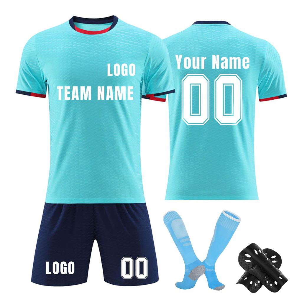 Personalised Shirts Kit Mens Girls With Name Number Custom Football Jerseys For Boys Training Suit
