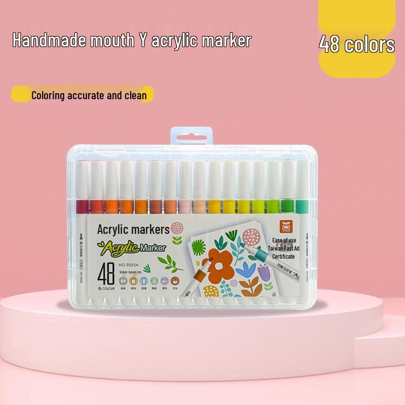 Цветные маркеры на водной основе с мягким наконечником для манги и выделения - Студенческая модель