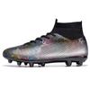 Мужские высокие носки 33–47, футбольные бутсы с длинными ногтями, тренировочные детские молодежные кроссовки для соревнований, футбольные бутсы