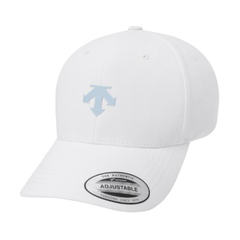 DESCENTE Polyester Casual Duckbill Cap Unisex Couple Style White peaked DQ12MFCP11