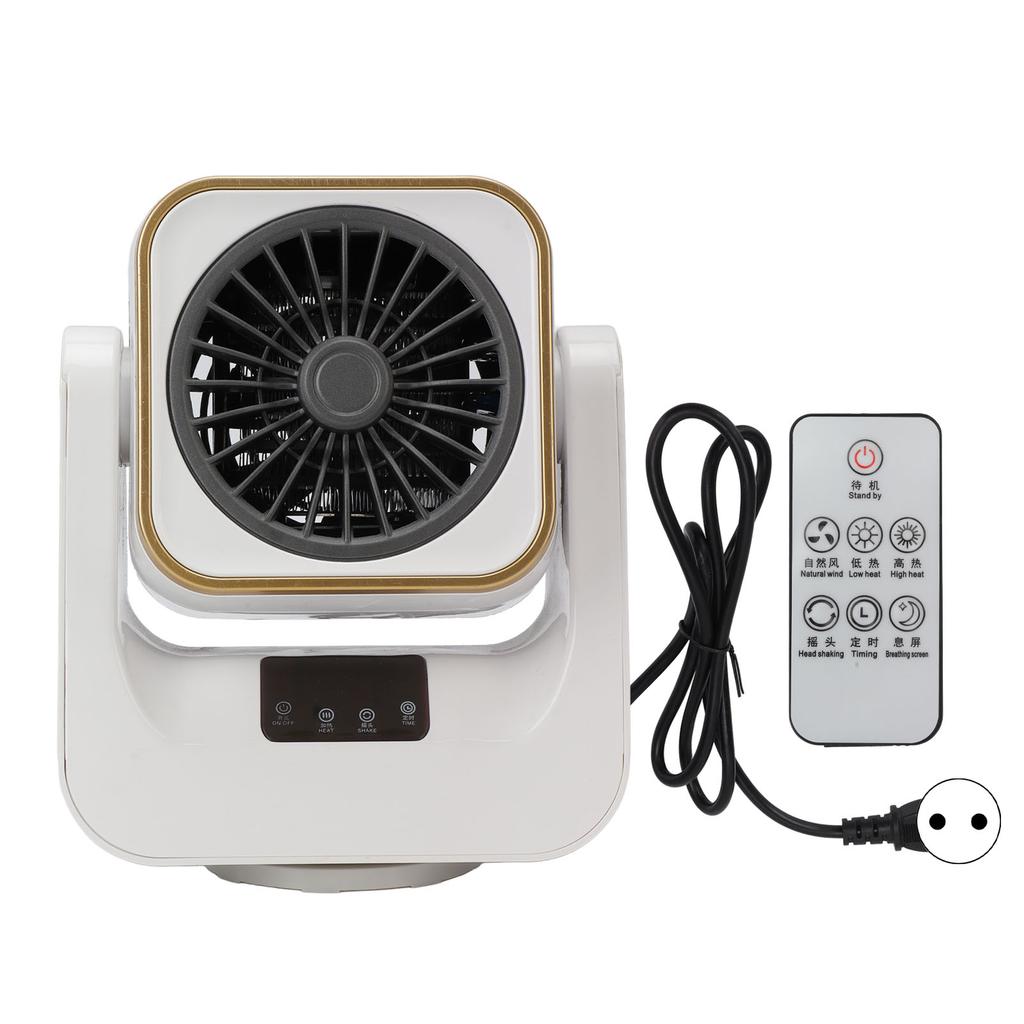 Electric Heater Fast Heating Adjustable Remote Control Portable Mini Indoor Fan Heater EU Plug 220V
