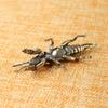 Antique Insect Figurines Miniatures Tea Pet Ornament Pure Copper Field Cricket Statue Desktop Decoration Collection Crafts Decor