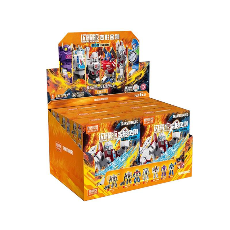 BLOKEES Трансформеры СВЕТЯЩАЯСЯ ВЕРСИЯ V04 Светодиодные Огни IDW МЕГАТРОН ОПТИМУС ПРАЙМ SG СТАРСКРИМ ШОКВЕЙВ Фигурка для Сборки