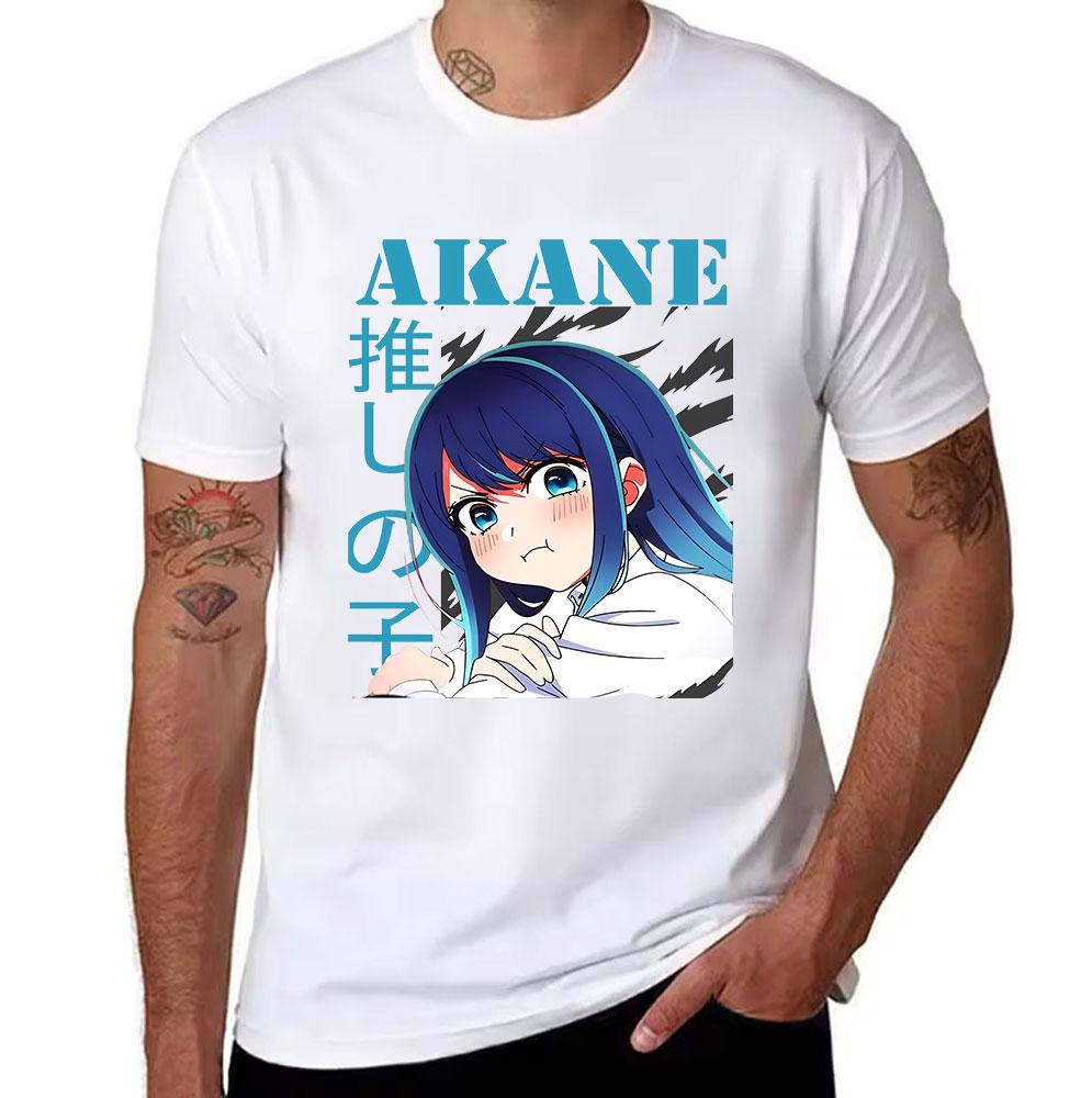 Unisexs Pure Cotton Tshirt Oshi No Ko Akane Kurokawa Anime Print Casual Short Sleeve Tee