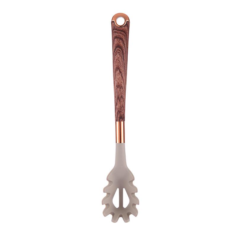 «Набор кухонных принадлежностей из силикона с текстурой под дерево, 10 предметов»: Ложки и лопатки для готовки