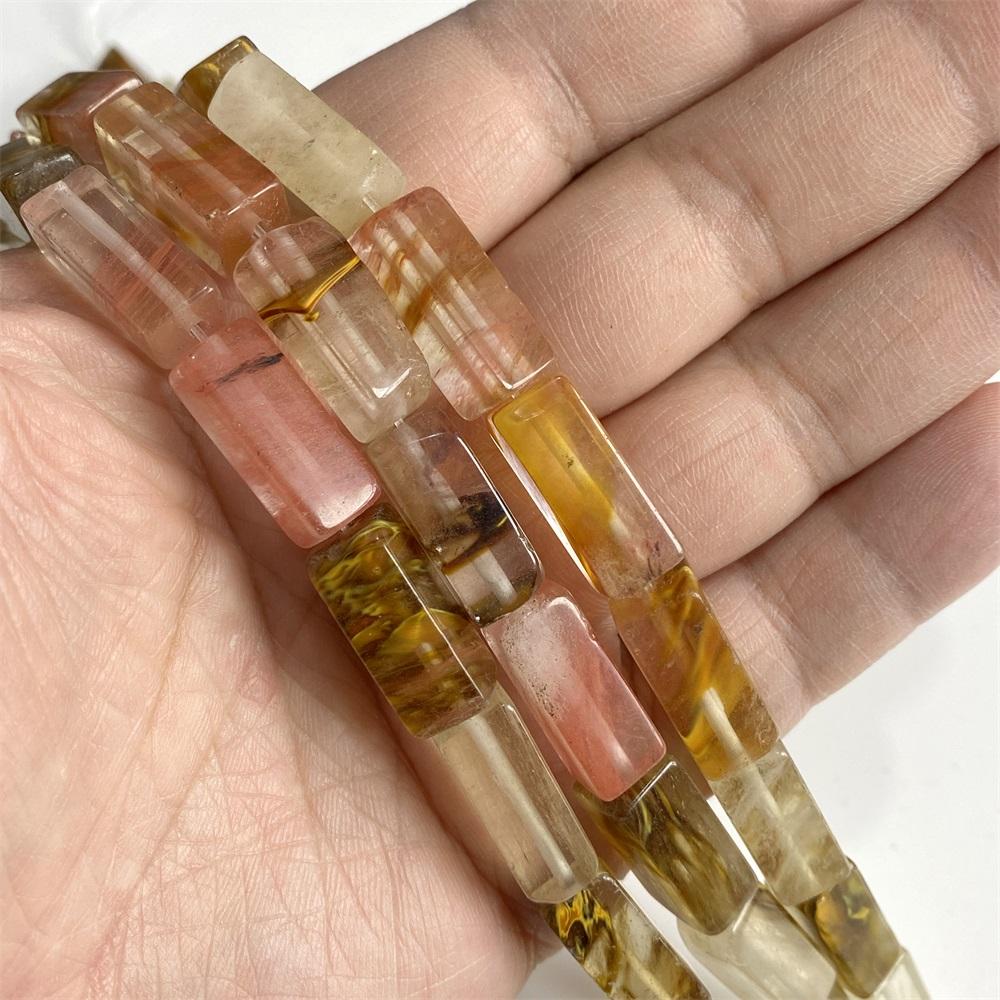 8x20 мм Натуральные квадратные трубчатые бусины из камня Амазонит Авантюрин Говлит Далматин Каменные бусины Шарм Для изготовления ювелирных изделий Художественные работы