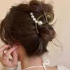 Cross Pearl Hair Clip for Women Fashion French Elegant Hairgrips Korean Style Hair Claw Clips Girls Hairpin New Hair Accessories