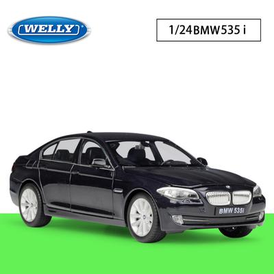 Масштаб 1/24 Welly BMW 535i, модель автомобиля из сплава, литье под давлением, металлические игрушечные автомобили, модель автомобиля, коллекция высокой имитации, детские подарки
