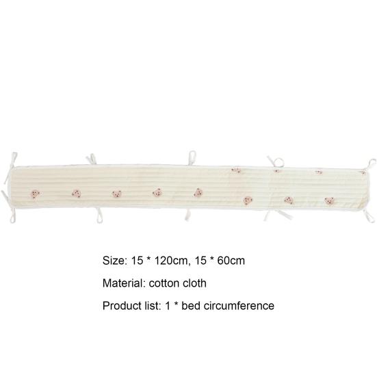 Бампер для кроватки, вышивка, защита от столкновений, хлопок, детская удобная подкладка для детской кроватки, принадлежности для детского сада