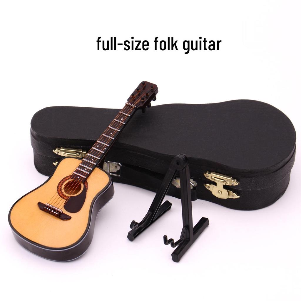 Миниатюрная фигурка классической гитары с вырезом - Народный кукольный инструмент для подарков на дни рождения, выпускные или Рождество для взрослых