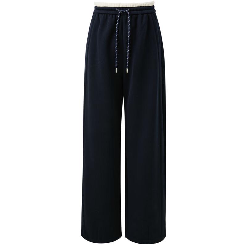 Sancai 2025 Winter Fleece-Lined High-Waist Straight Leg Pants