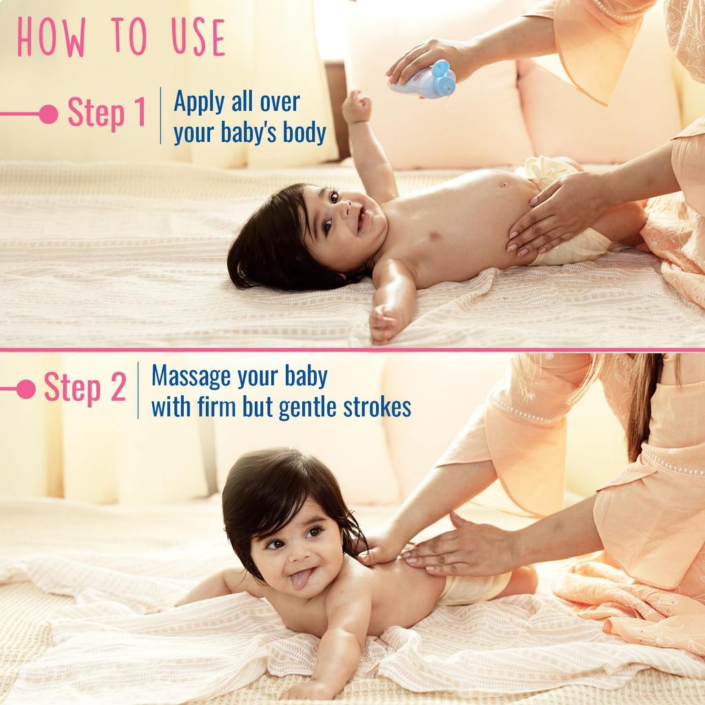 PARACHUTE Детское массажное масло 200 мл | Масло кокоса первого отжима с витаминами E и F | Глубокое питание | Клинически доказано для сильного роста и увлажнения