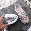 Женская обувь из ткани с мягкой подошвой, противоскользящая обувь с плоской подошвой, рабочая обувь с вентиляцией, простая повседневная обувь в стиле ретро в этническом стиле