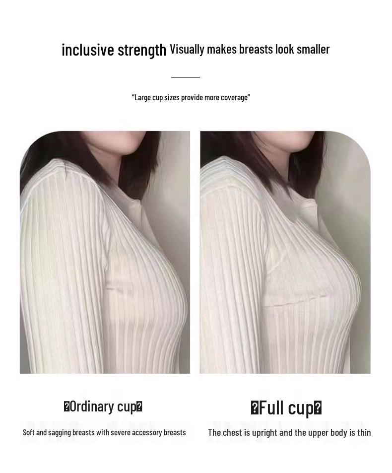 Women's Sexy Lift Shapewear Bra - Supports, Adjusts, Wire-Free, Anti-Sagging, Thin-Cup, Large Bust