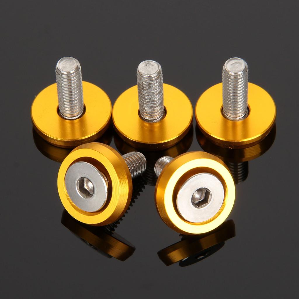 20 Pairs Bumper Fender Washer Bolts License Plate Cap Holder Set Fender Washer Bolts