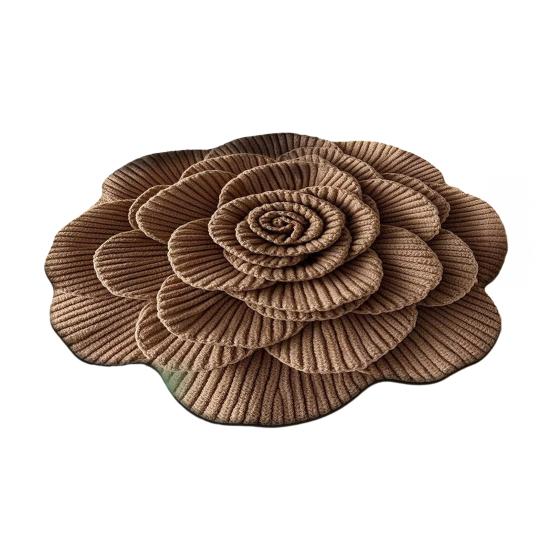 Коврик для пола Нескользящий Ковер с цветочным узором 3D Реалистичный узор Коврик для ванной Супервпитывающий Коврик для душа Быстросохнущий Мягкий ковер