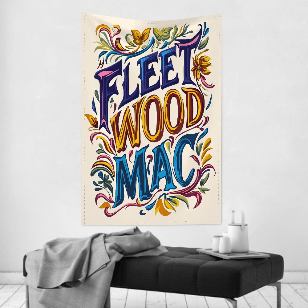 FFleetwood Rock Band Mac Гобелен Декор Комнаты Настенная Ткань Вечеринка Подвесной Фон Декор Комнаты Детская Комната
