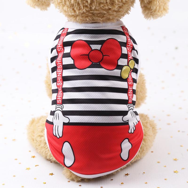 Pet Spring/Summer Kitten Vest Dog Cat Clothing Dog Clothing Mesh Teddy Bigbear Pomeranian Clothing Supplies