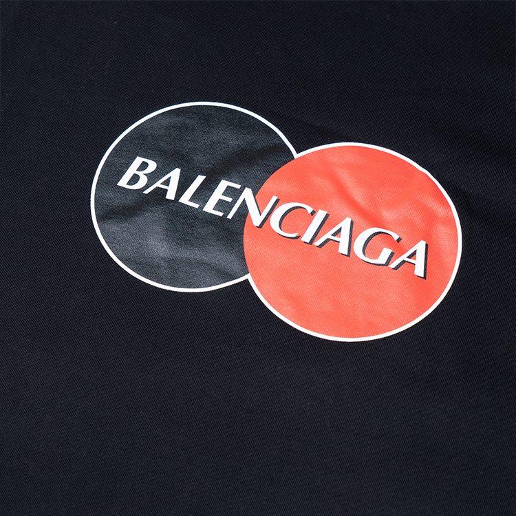 Balenciaga Футболка женская черная обычного кроя 620941TIV791000