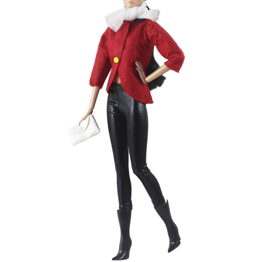 Повседневная одежда 1/6 BJD куклы Брюки для кукол Цветочные джинсы Кожаные штаны Одежда Аксессуары